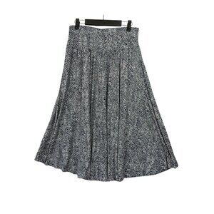 Hilary Radley Blue & White Polka Dot Mid Length Skirt Womens Size Small